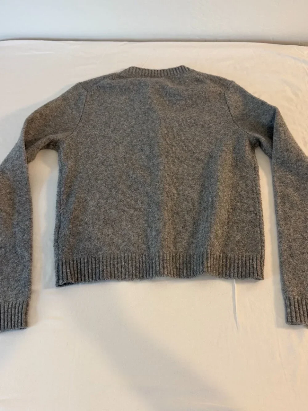 Kimchi Blue Gray Soft Knit Button Front Cardigan Sweater Womens XS Cropped